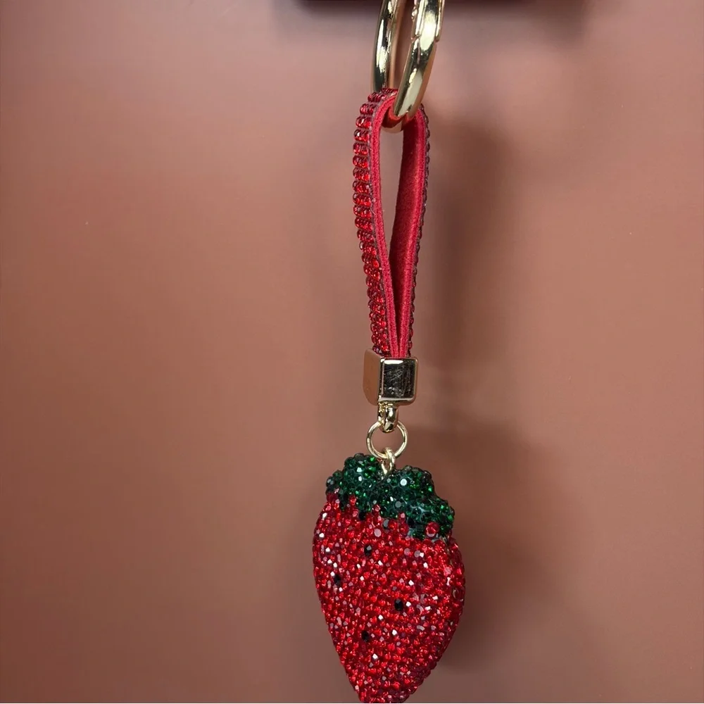 Bling Strawberry Keychain/Bag Charm